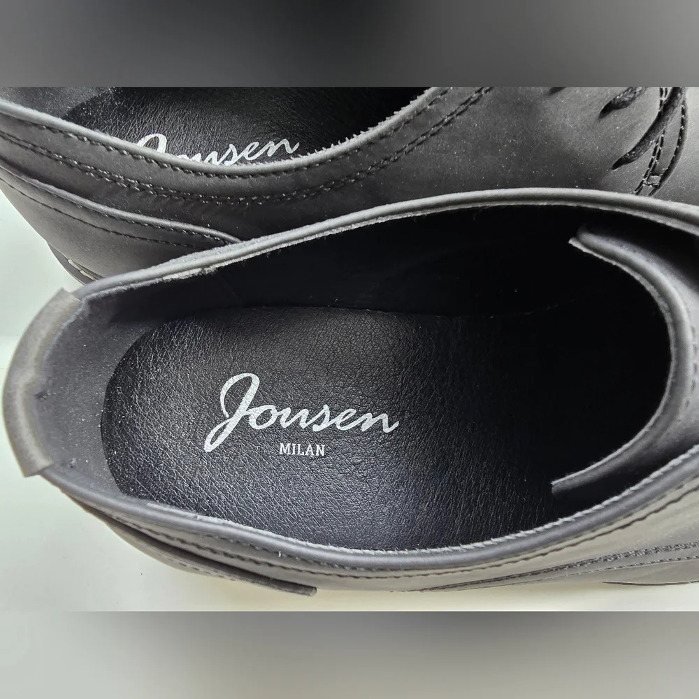 Men's Dress Shoe Retro Casual Suede Black Sz. 11 NEW - Picture 4 of 7